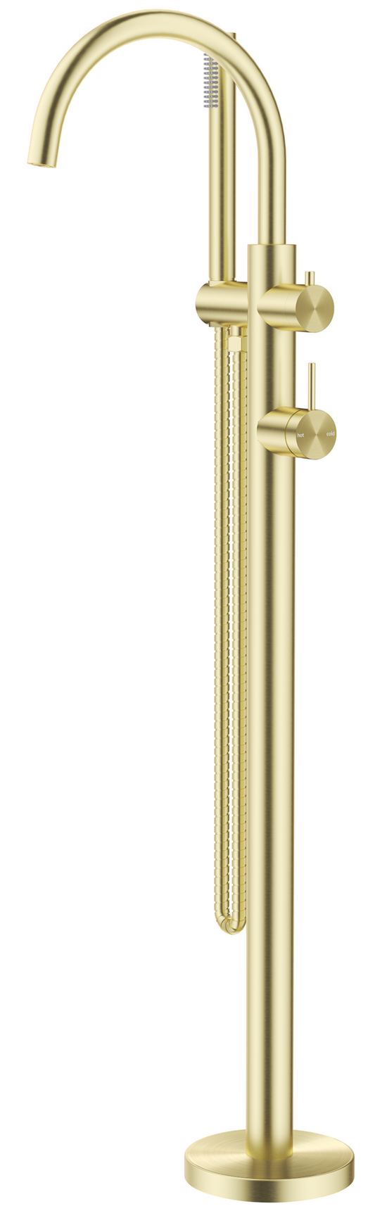 Mica Freestanding Bath Mixer with Hand Shower – French Gold