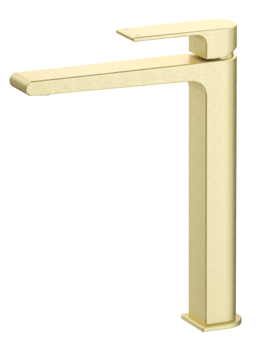 Beki Tall Basin Mixer – French Gold
