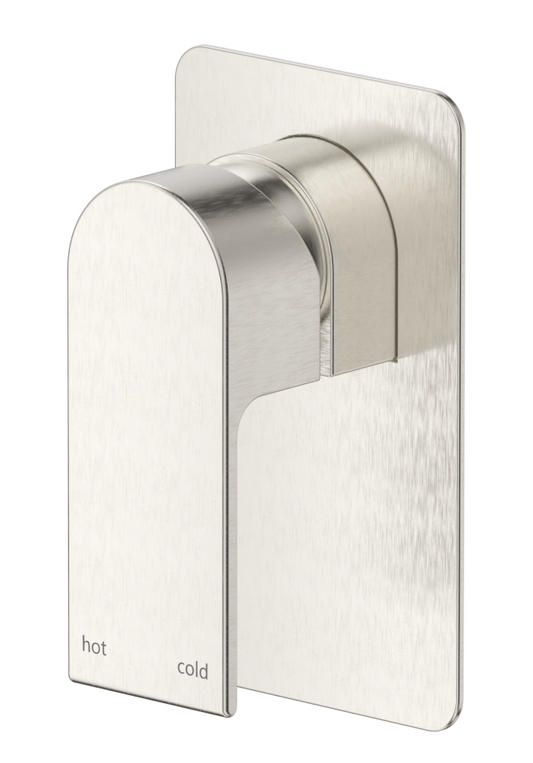 Beki Shower Mixer - Square Plate - TRIM KIT ONLY – Brushed Nickel