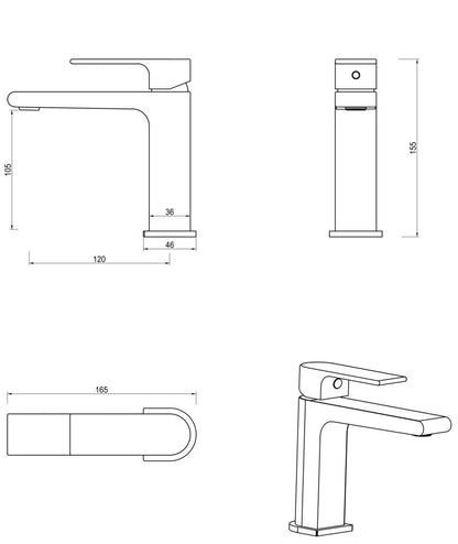 Beki Basin Mixer – Chrome