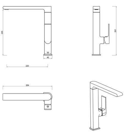 Beki Sink Mixer – Chrome