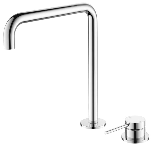 Mica Soft-Square Hob Sink/Basin Mixer Set – Chrome