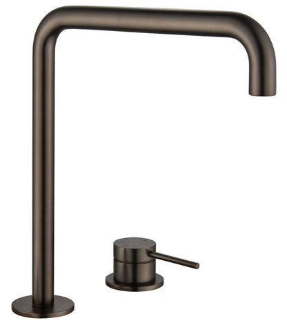 Mica Soft-Square Hob Sink/Basin Mixer Set – Dusk Bronze