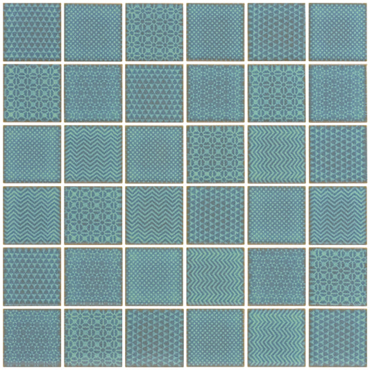 Cotto Celadon Pool Mosaics 4.7X4.7