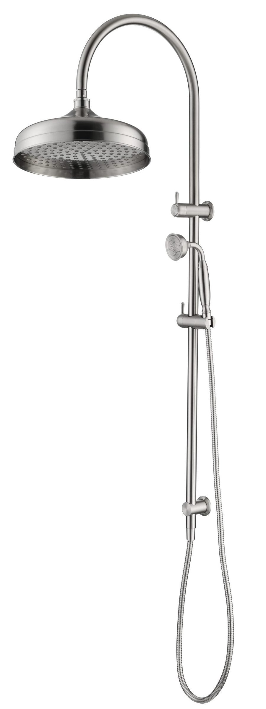 Mica Heritage Dual Shower Rail – Brushed Nickel
