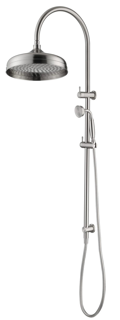 Mica Heritage Dual Shower Rail – Brushed Nickel