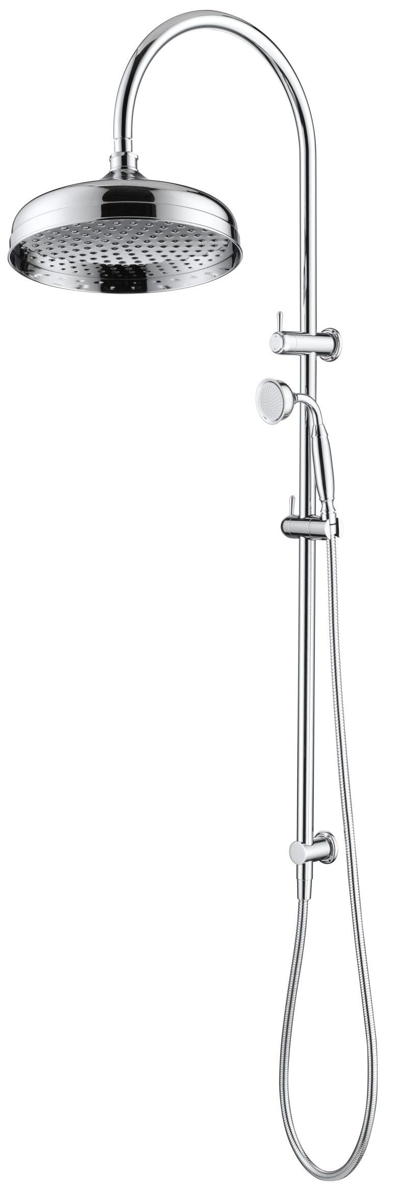 Mica Heritage Dual Shower Rail – Chrome