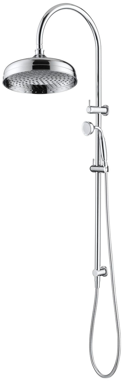 Mica Heritage Dual Shower Rail – Chrome