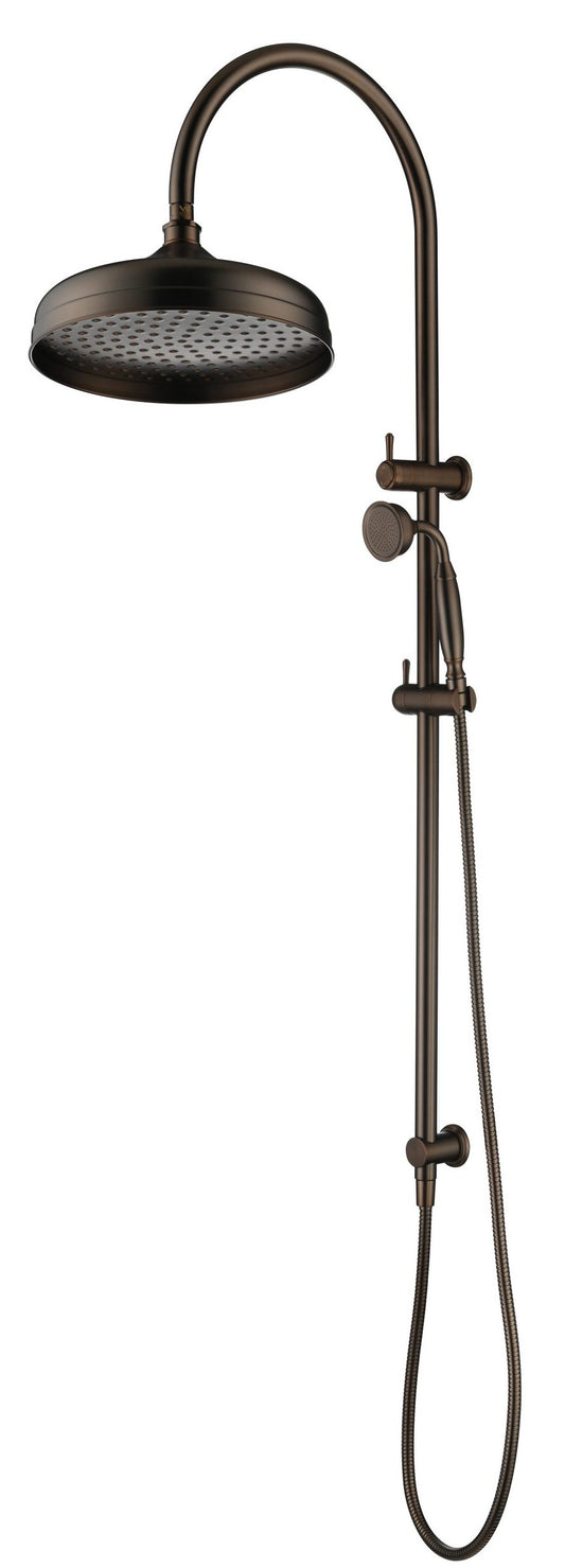 Mica Heritage Dual Shower Rail – Dusk Bronze