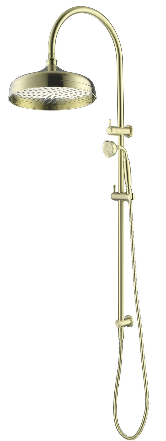 Mica Heritage Dual Shower Rail – French Gold