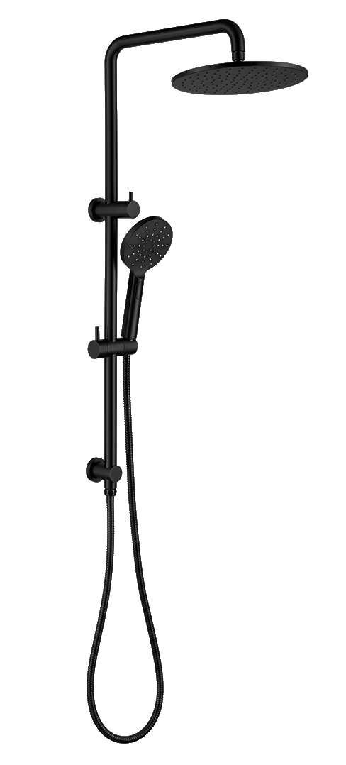 Mica Dual Shower Rail – Black