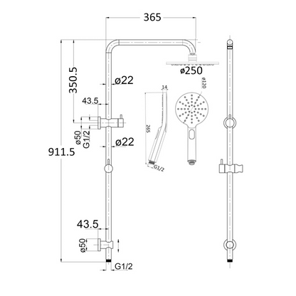 Mica 3-Way Filter Sink Mixer – Chrome