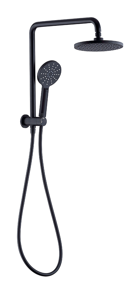 Mica Half-Rail Shower – Black
