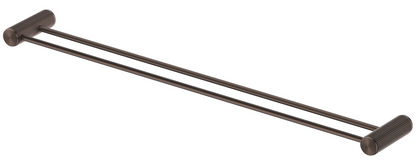 Mica Fluted Double Towel Rail – Dusk Bronze