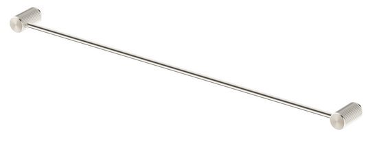 Mica Fluted Single Towel Rail – Brushed Nickel