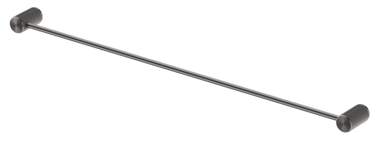 Mica Fluted Single Towel Rail – Gunmetal