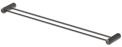 Mica Fluted Double Towel Rail – Gunmetal