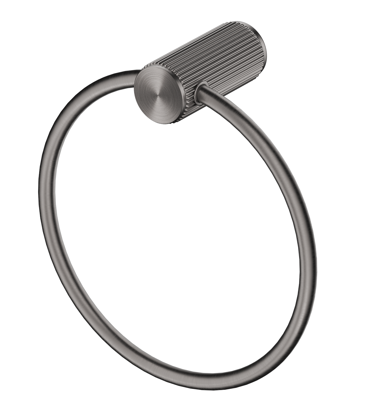 Mica Fluted Towel Ring – Gunmetal