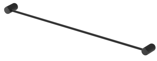 Mica Fluted Single Towel Rail – Black