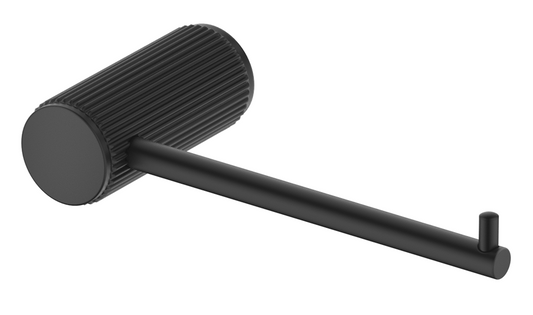 Mica Fluted Toilet Paper Holder – Black