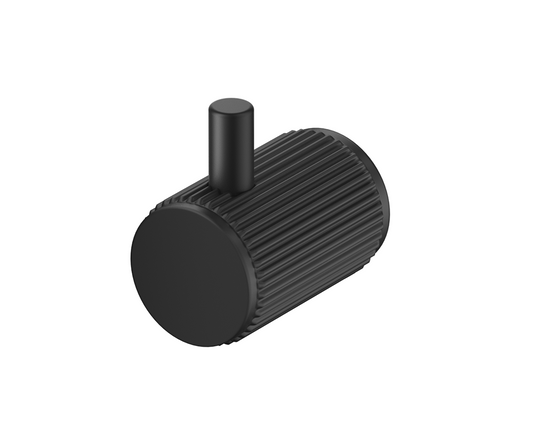 Mica Fluted Robe Hook – Black