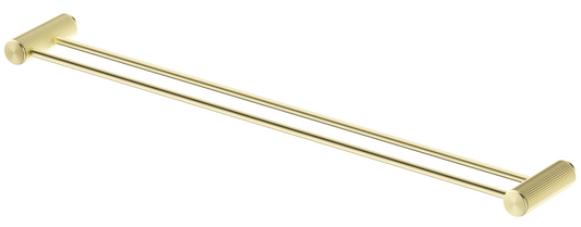 Mica Fluted Double Towel Rail – French Gold