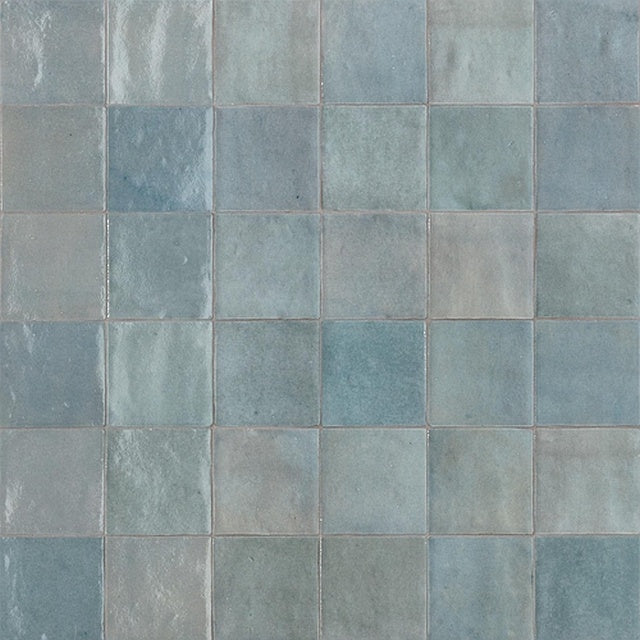 Zellige Pale Blue Grey Gloss 10x10