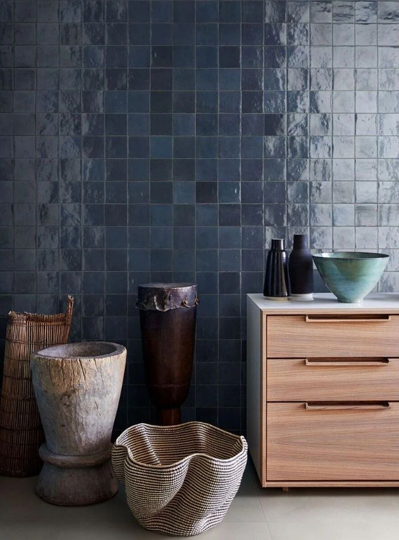 Zellige Ink Blue Gloss 10x10