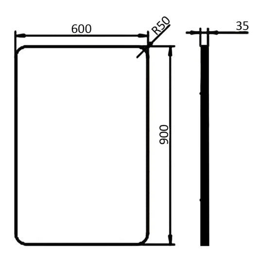Bianca Square Framed Mirror