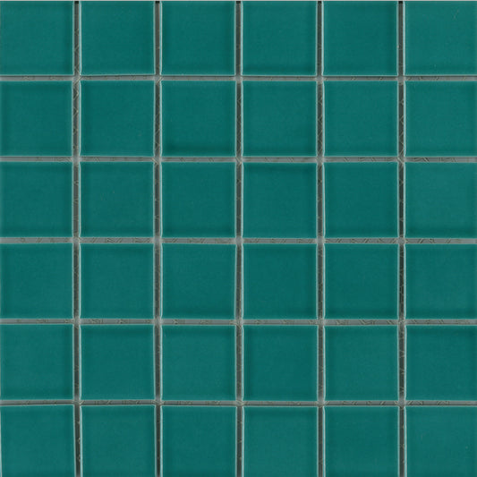 Cotto Pool Mosaics Gloss Teal 4.7X4.7