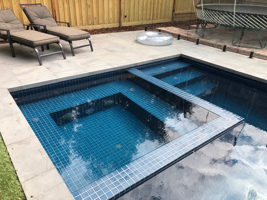 Cotto Pool Mosaics Gloss Lagoon Blue 4.7X4.7