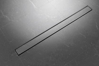 Builders Shower Grate 1000 - Tile Insert - Black & Stainless – Stainless Steel