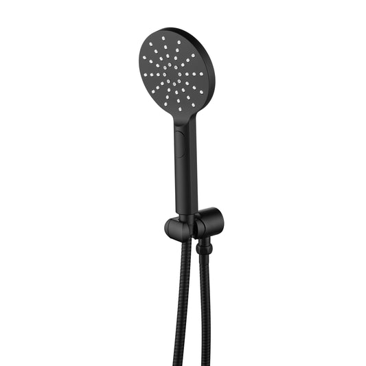 Mica Wide Hand Shower – Black