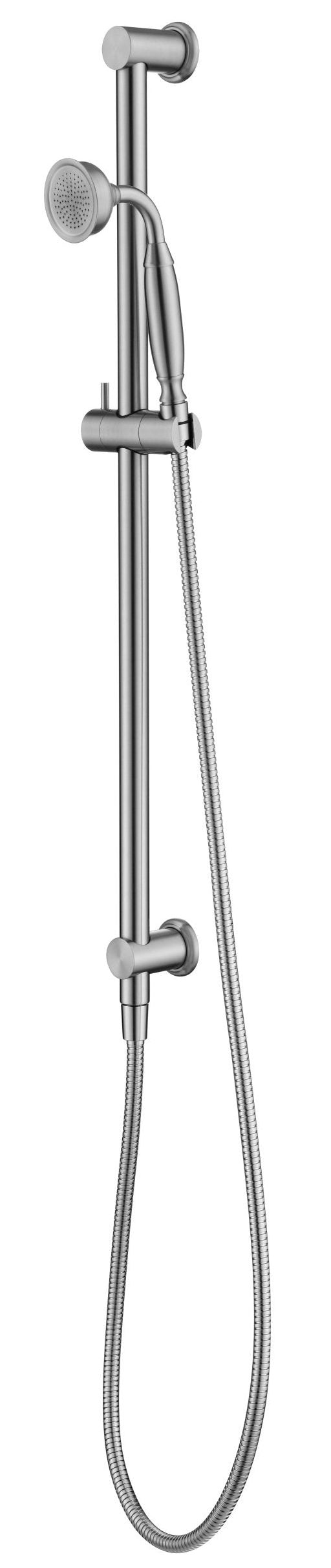 Mica Heritage Shower Rail – Brushed Nickel