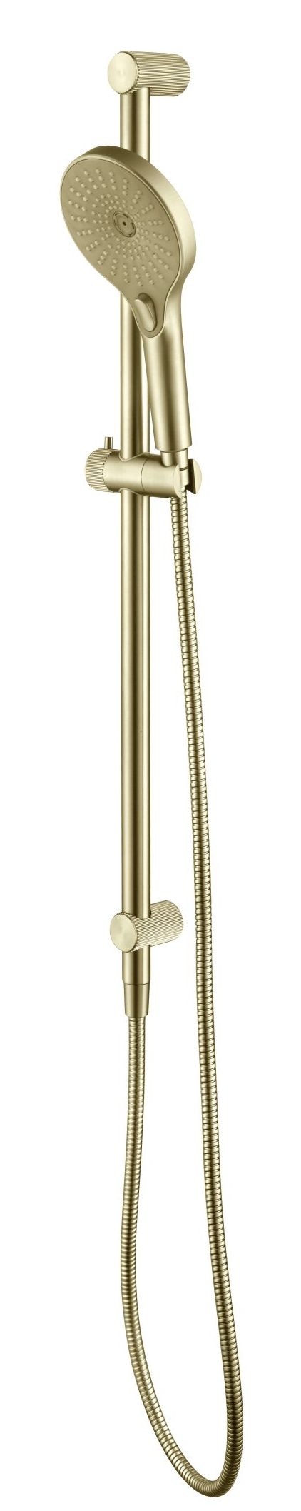 Mica Fluted Shower Rail - Inbuilt Inlet – French Gold