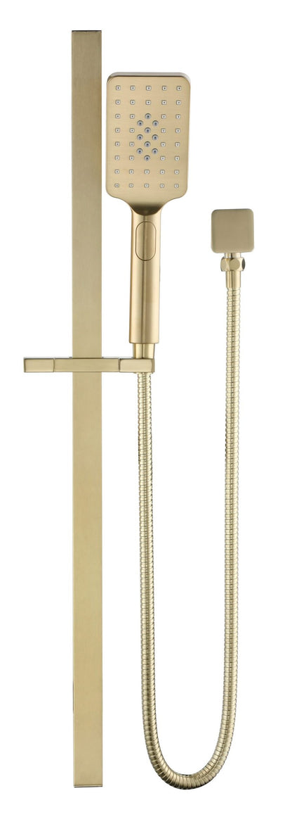 Cresta Single Shower Rail – French Gold