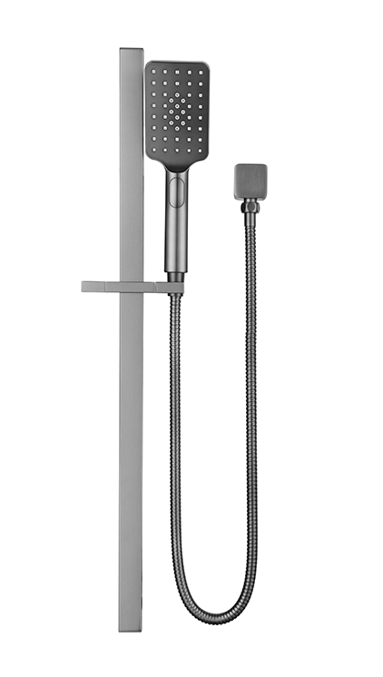 Cresta Single Shower Rail – Gunmetal