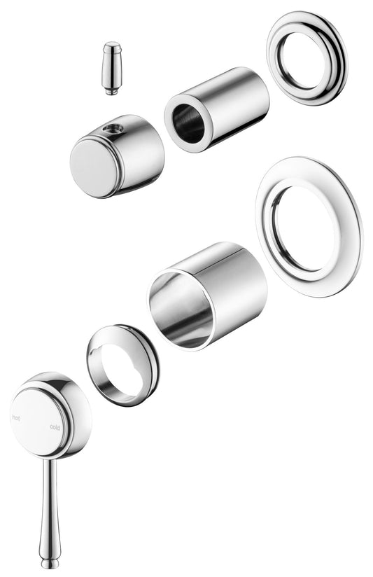 Mica Heritage Shower Mixer Diverter - TRIM KIT ONLY – Chrome