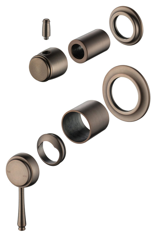 Mica Heritage Shower Mixer Diverter - TRIM KIT ONLY – Dusk Bronze