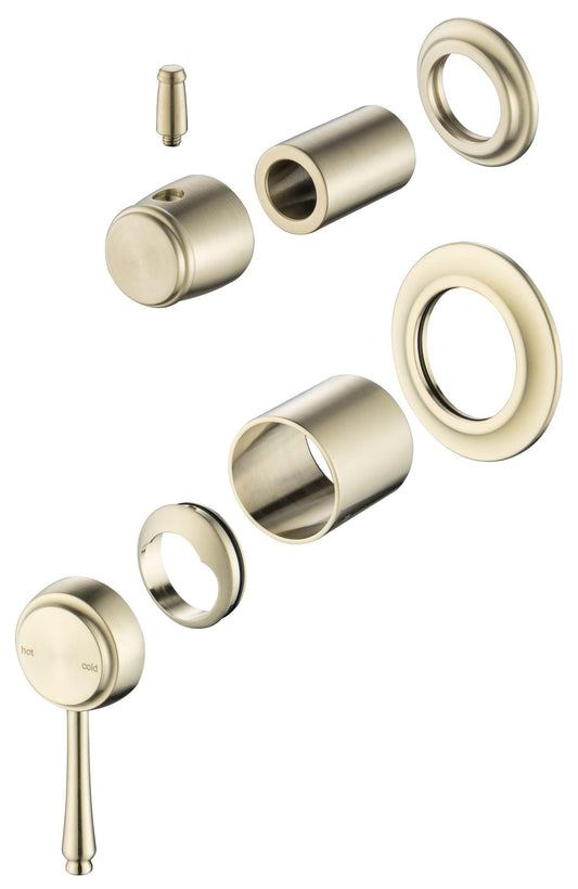 Mica Heritage Shower Mixer Diverter - TRIM KIT ONLY – French Gold