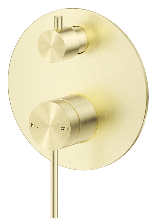 Mica Shower Mixer Diverter - 1P - TRIM KIT ONLY – French Gold