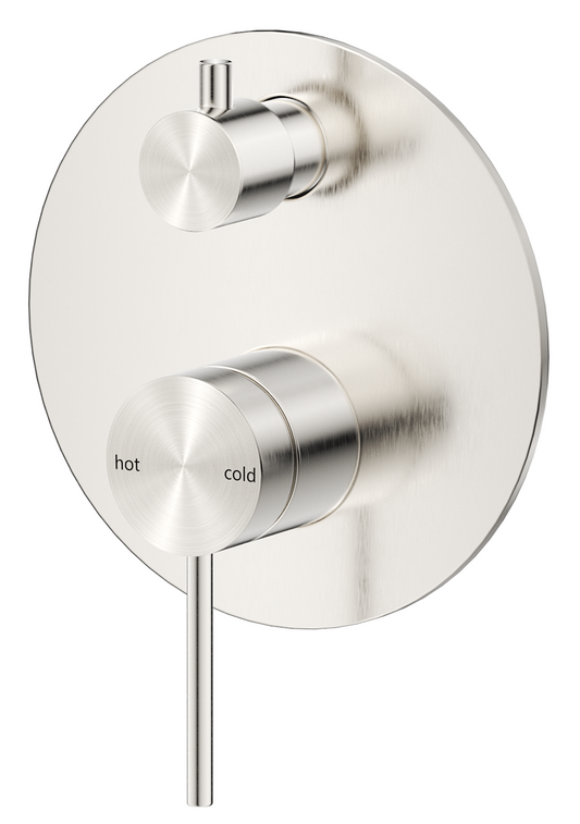 Mica Shower Mixer Diverter - 1P - TRIM KIT ONLY – Brushed Nickel