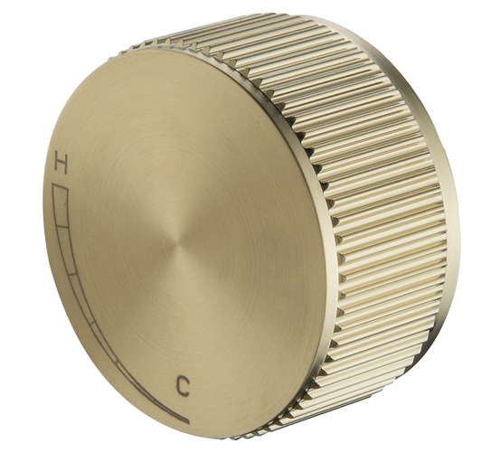 Mica Fluted Progressive Shower Mixer – French Gold