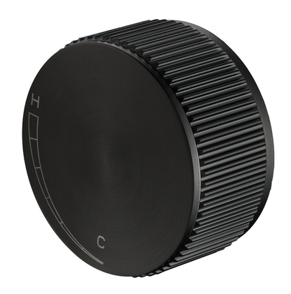 Mica Fluted Progressive Shower Mixer – Black