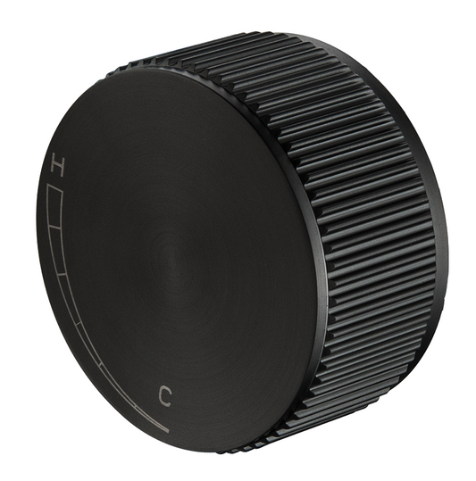 Mica Fluted Progressive Shower Mixer – Black