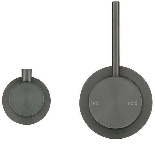 Mica Shower Mixer Diverter - Sideways Reverse - TRIM KIT ONLY – Gunmetal