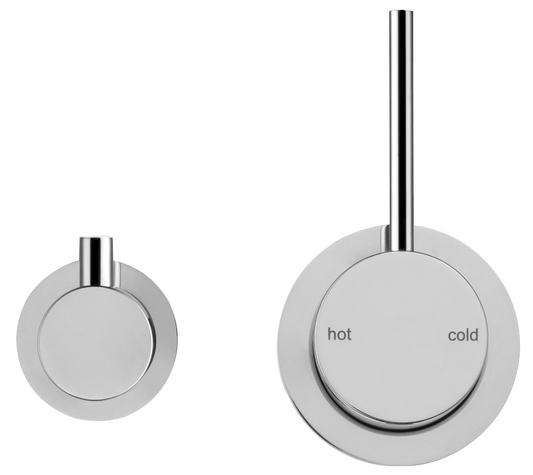 Mica Shower Mixer Diverter - Sideways Reverse - TRIM KIT ONLY – Chrome