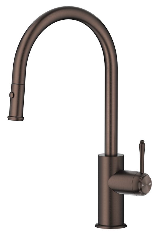 Mica Heritage Pull-Out Sink Mixer – Dusk Bronze