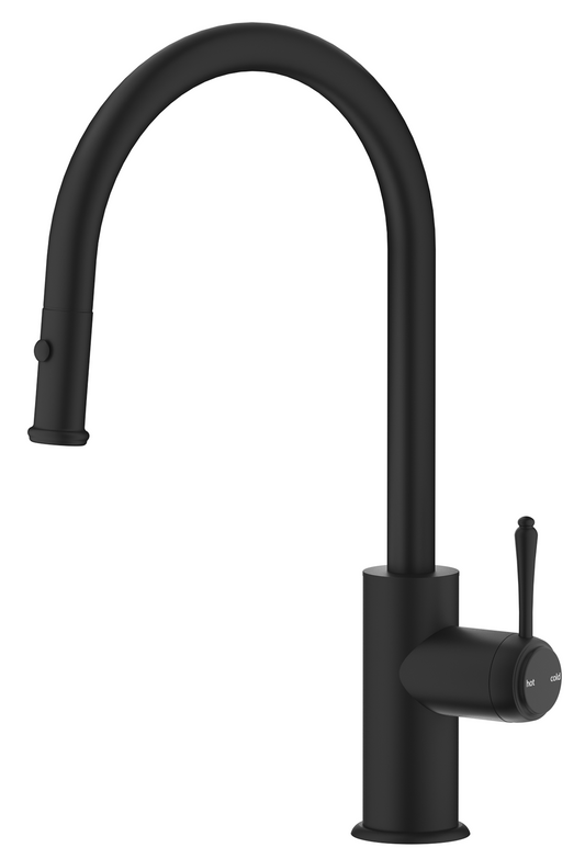 Mica Heritage Pull-Out Sink Mixer – Black