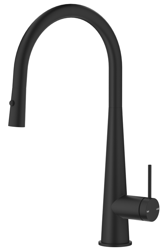 Mica Pull-Out Cone Sink Mixer – Black